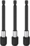 3pcs 100mm Magnetic Screwdriver Bits Holder Extension Quick Release Drill Bit Chuck Adapter with 1/4" Hex Shank for Socket Driver Adapter Power To...