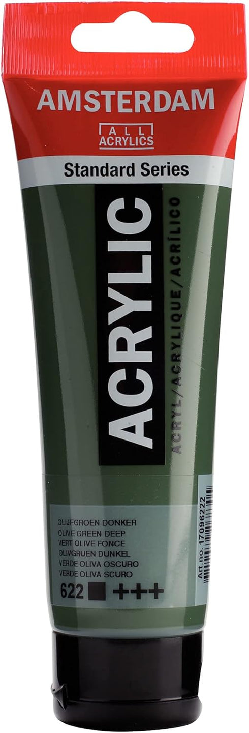 Amsterdam Standard Series Acrylic Tube 120 ml Olive green deep 622 (17096222)...