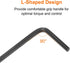 20pcs Hex Key Wrench 5/64" L-Shape Hexagon SAE Wrenches Chrome Vanadium Steel Repairing Tool for Home Repair, Black...