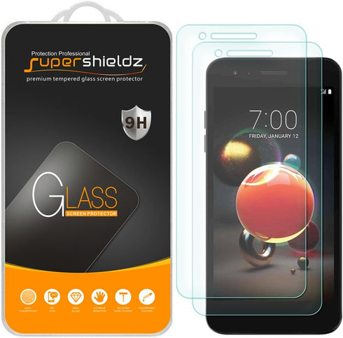 Supershieldz (2 Pack) Designed for LG (Risio 3) Tempered Glass Screen Protector, Anti Scratch, Bubble Free...