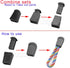 25pcs Zip Clip Buckle Zipper Pulls Cord Rope Ends Lock Black for Paracord FLC135-B...