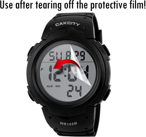 CakCity Digital Sport Watches for Men Waterproof 100M Wrist Watches with Alarm Stopwatch LED Large Display Black - Upgraded Version...