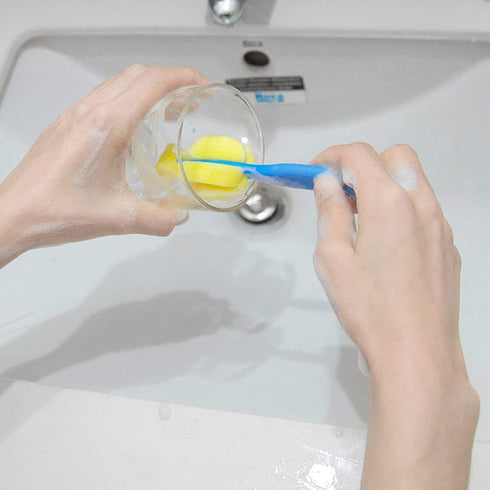 AUEAR, Milk Bottle Nipple Brushes Pacifier Sponge Cleaning Small Brush Cleaner Set for Bottles and Accessories (8 Pcs)...