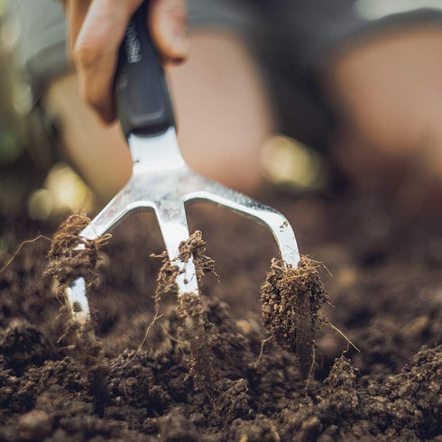 Fiskars 315510-1001 Xact Hand Garden Cultivator, Black/Slivler...