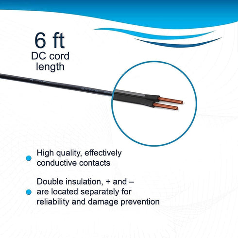 HQRP 9V AC Adapter Charger compatible with Plantronics 80090-05 CS55 CS70 CS70N Voyager, Voyager 510S, SupraPlus, CS55H CS510 CS520 CS540 CS351 He...