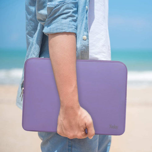 15.6 Inch Laptop Sleeve, Resistant Neoprene Notebook Computer Pocket Case/Tablet Briefcase Carrying Bag Compatible for Asus/Dell/Fujitsu/HP/Sony/T...