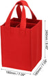 PATIKIL 4 Bottle Wine Carrier Tote Bag, Wine Bottle Carrying Bag with Divider Reusable Wine Storage Bag Felt Grocery Bags Portable Gift Bag, Red...