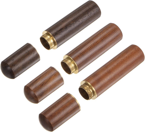 HARFINGTON 3 Pcs Wooden Needle Case Sewing Needle Tubes Toothpick Storage Box for Storing Sewing Fine Needles Hand Crafts Knitting Beading Embroid...