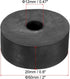 PATIKIL Multi Purpose Rubber Spacer, 6 Pcs 2"OD 0.47"ID 0.8"Thickness Neoprene Round Anti-Vibration Isolation Pads Isolator Rubber Bushings Spacer...