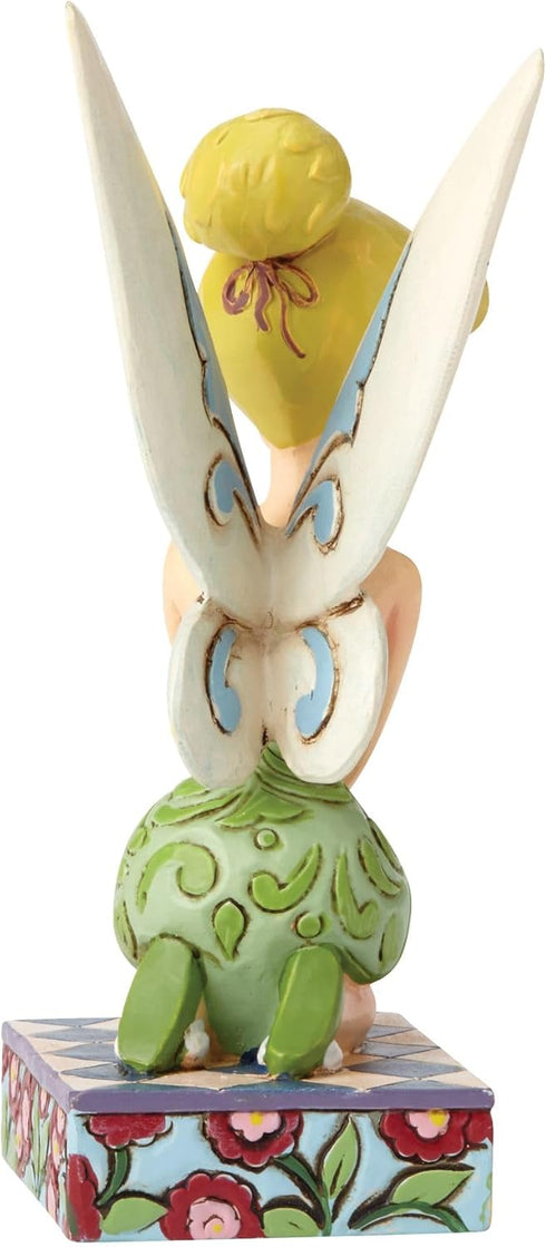 Enesco Disney Traditions by Jim Shore “Peter Pan” Tinker Bell Personality Pose Stone Resin Figurine, 4”, Green...