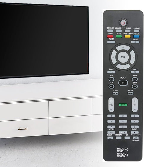 NF801UD NF805UD NF804UD Replaced Remote Fit for MAGNAVOX 22ME601B/F7 26MF301B 26MF301B/F7 26MF321B 26MF321B/F7 32MF301B 32MF301B/F7 37MF301B 37MF3...