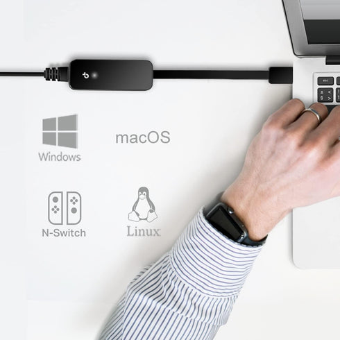 TP-Link USB to Ethernet Adapter (UE306), Supports Nintendo Switch, Foldable USB 3.0 to Gigabit Ethernet LAN Network Adapter, Supports Windows, Lin...