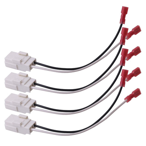 4Pcs Speaker Harness 72-6514 Compatible with Ram 1500 2500 Magnum Door Speaker Wiring Harness Adapter Dakota Caravan Cherokee Wrangler JK Speaker ...
