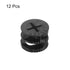 Cam Lock Nut for Furniture, 12pcs 15x12mm Joint Connector Locking Nuts Furniture Connecting Cam Fittings, Black...