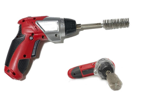 4pc Stainless Steel ALAZCO 5/8" Wire Brush for Power Drill Impact Driver Cleaning Wire Brush Stainless Steel Bore Brush - Hex Shank...