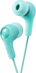 JVC Gumy in Ear Earbud Headphones with Paper Package, Powerful Sound, Comfortable and Secure Fit, Silicone Ear Pieces S/M/L - HAFX7GN (Green)......