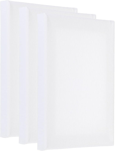 PATIKIL Paint Canvases Panel for Painting, 3 Pack 5x7 Inch Rectangle Wood Frame Stretched Blank Art Board Panels for Acrylic, Oil, Tempera Paintin...