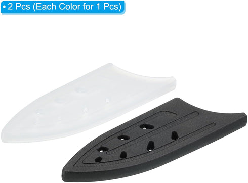 PATIKIL Knife Sheaths for Kitchen Knife for 3" Ceramic Knife, 2 Pcs Knife Edge Guard, Knife Sheath Covers Sleeves, Feather Ceramic Knife Set, Blac...