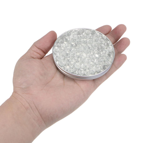 250pcs Glass Ball Boiling Stones 8mm Soda Lime Glass Beads for Bottle Shaking Mixing, Clear...