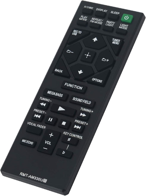 RMT-AM330U Replaced Remote fit for Sony Home Audio MHC-V21 MHC-V50 MHC-V77W MHC-V90W SA-V90W SS-V90W SHAKE-X10 HCD-SHAKE10 SS-SHAKE10 SHAKE-X30 HC...