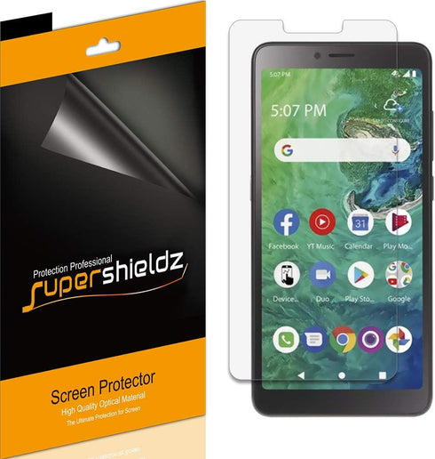 Supershieldz (6 Pack) Designed for Alcatel TCL A2 (A507DL) Screen Protector, High Definition Clear Shield (PET)...