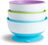 Munchkin Stay Put Suction Bowls for Baby and Toddler, 3 Pack, Blue/Green/Purple...