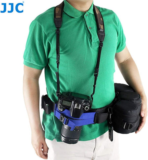 JJC GB-1 Adjustable Photography Utility Belt, Wrist Waistband Belt, Accessory Belt, Speed Belt, for Carrying Gear Bag Case, Lens Pouch, Flash Acce...