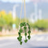 yueton 1Pack Cute Plant Basket Car Mirror Pendant Handmade Rearview Mirror Hanging Accessories Green Plants Car Interior for Women Men...