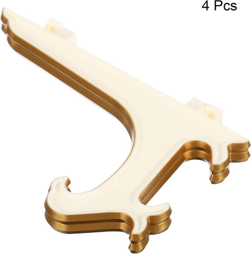 PATIKIL 5" Acrylic Decorative Plate Stand Holder, 4 Pack Table Use Foldable Picture Easel Frame Holder for Displaying Photos, Card, Canvases, Whit...