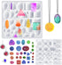 2 Pack Resin Molds Jewelry, findTop Jewelry Molds for Resin Casting, Silicone Molds for Epoxy Resin for Pendant, Earrings, Necklace, Keychains...