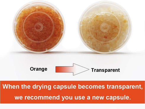 Hearing Aids Drying Kit Drying Jar Drying Dehumidifier Dryer (Two Cards Drying Capsules and One Drying Jar) (60 * 85mm)...