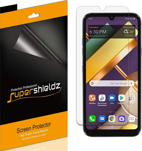 Supershieldz (6 Pack) Designed for LG Premier Pro Plus (L455DL) Screen Protector, High Definition Clear Shield (PET)...
