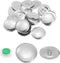 HARFINGTON 10 Sets Self Cover Button Kit 44L 1.1" 28mm with Wire Backs Aluminum Buttons to Cover Fabric Button Maker Covered Buttons Kit with Tool...