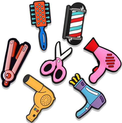 20 Pcs HairDressing Charms, Hair Beauty Salon Shoe Decoration Charms...