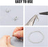 450 Pieces Jewelry Making Accessories Set Includes 200 Bead Tips Knot Covers 200 Open Jump Ring Connectors and 50 Lobster Claw Clasps for DIY Jewe...