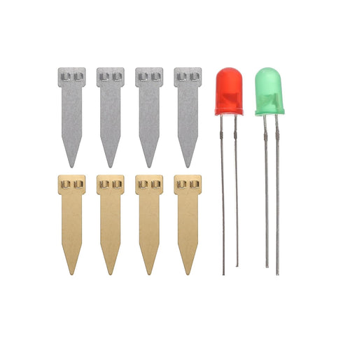 PATIKIL Fruit Battery Science Kit, 2 Set Fruit Battery Light Science Kit DIY Experiment Orange Potato Lemon Physics Teaching with RGB LED for Educ...