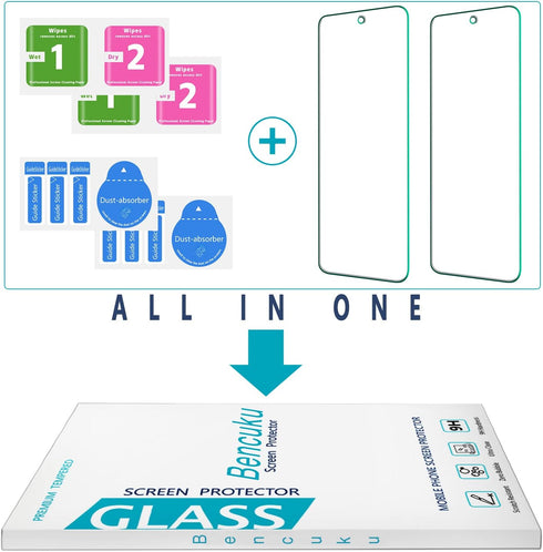 (2 Pack) Designed for Motorola Moto G Play (2023) Tempered Glass Screen Protector, Anti Scratch, Bubble Free......