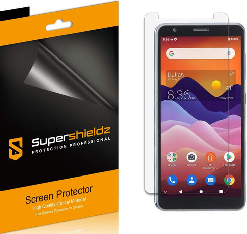 Supershieldz (6 Pack) Designed for ZTE Avid 579 Screen Protector, High Definition Clear Shield (PET)...