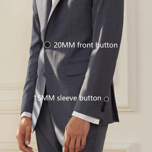 11 Pieces Real Horn Buttons Set for Blazer and Suit, 20mm 15mm Genuine Natural Buffalo Horn Buttons for Men Women's Jacket Coat Uniforms (Brown)...