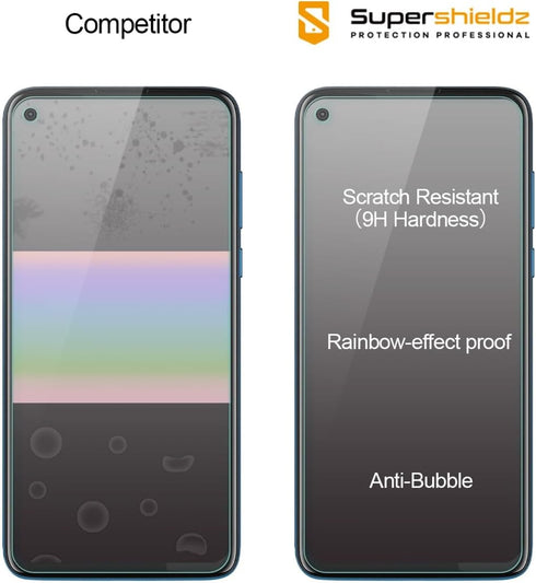 Supershieldz (2 Pack) Designed for Motorola Moto G Stylus (2020) Tempered Glass Screen Protector, Anti Scratch, Bubble Free...