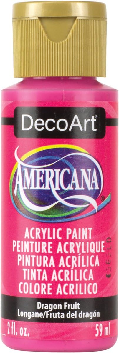 DecoArt DA300-3 Americana Acrylic Paint, 2-Ounce, Dragon Fruit...