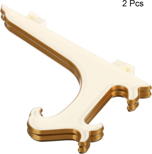 PATIKIL 5" Acrylic Decorative Plate Stand Holder, 2 Pack Table Use Foldable Picture Easel Frame Holder for Displaying Photos, Card, Canvases, Whit...