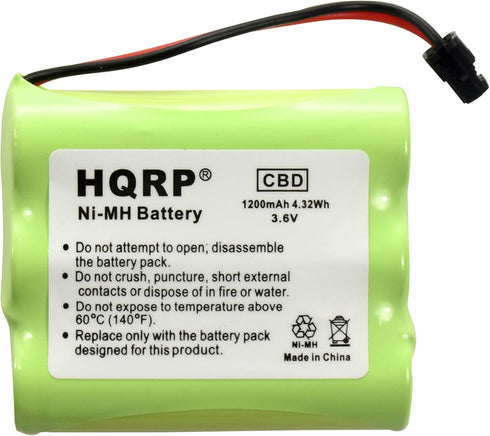 HQRP Cordless Phone Battery for Uniden BT-1006 BT1006 EXI916, EXI917 EXI960 EXI976 EXI8965 EXI916 EXI917 EXI960 EXI976 Replacement Extended High-C...