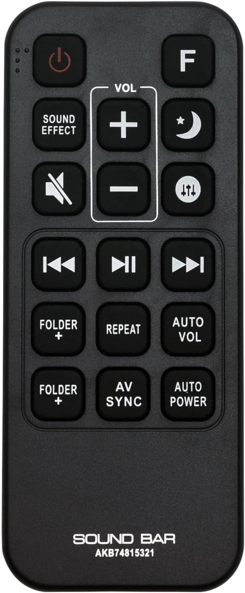 AKB74815321 Replace Remote fit for LG Sound Bar System SH5 SH4 SH5B SJ5 SJ5Y SPJ5B-W SJ4Y SPJ4B-W...