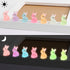 CCINEE 56pcs Luminous Mini Rabbit Miniauter Figures Glow in The Dark Resin Bunny Figures Micro Fairy Ornaments for Fairy Garden Easter Cake Decora...