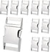 CooBigo 10 Pack Bulk Dog Collar Hardware Metal Buckle 1 inch Webbing Backpack Buckle Replacement Backpack Strap Kit Prong Collar Clip Buckles(Silv...
