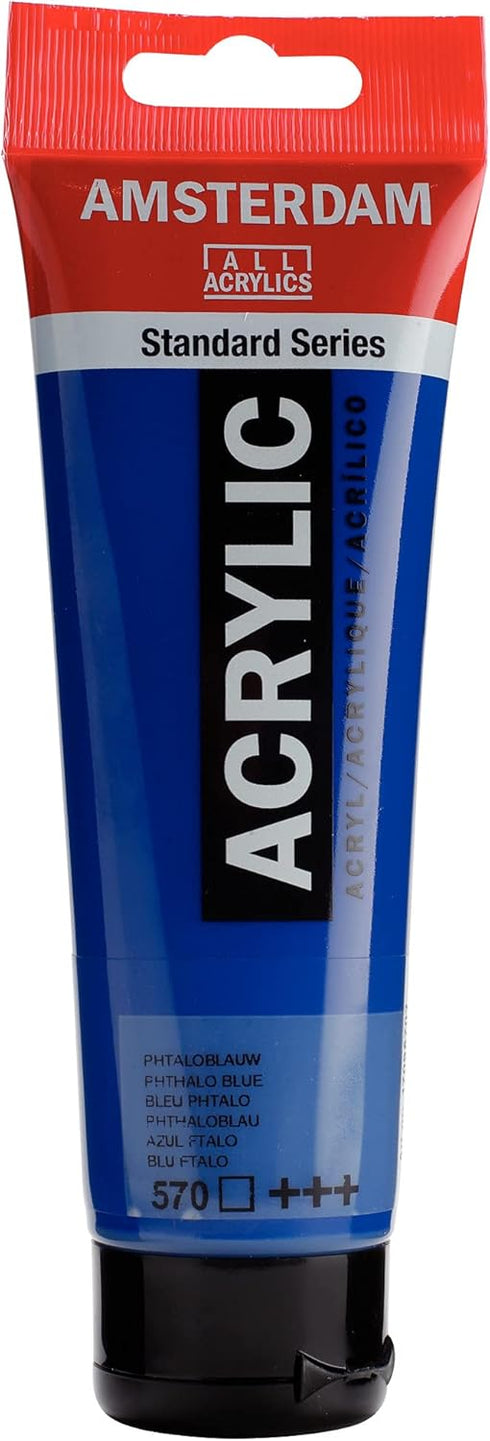 Amsterdam Standard Series Acrylic Tube 120 ml Phthalo blue 570 (17095702)...