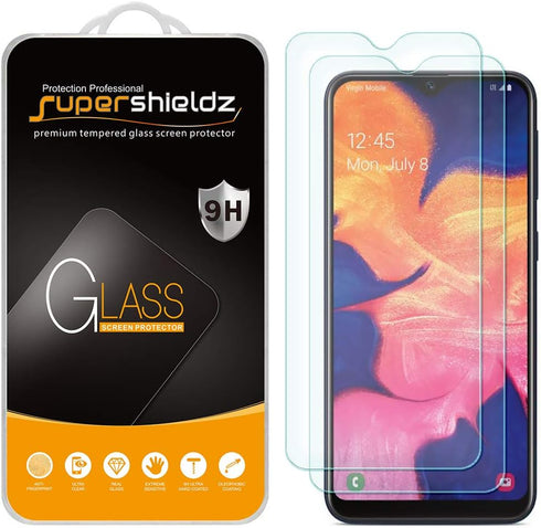 Supershieldz (2 Pack) Designed for Samsung (Galaxy A10E) Tempered Glass Screen Protector, Anti Scratch, Bubble Free...