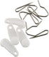 E-outstanding 50 Sets White Plastic Traverse Rod Slides Rail Glider and Metal Curtain Hooks Window Curtain Accessories...