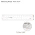 Film Flexible Ruler 6 Inch 1mm Scale PET Plastic Covered Folding Straight Ruler Calibration Soft Ruler Measuring Tool for Factory, Transparent...